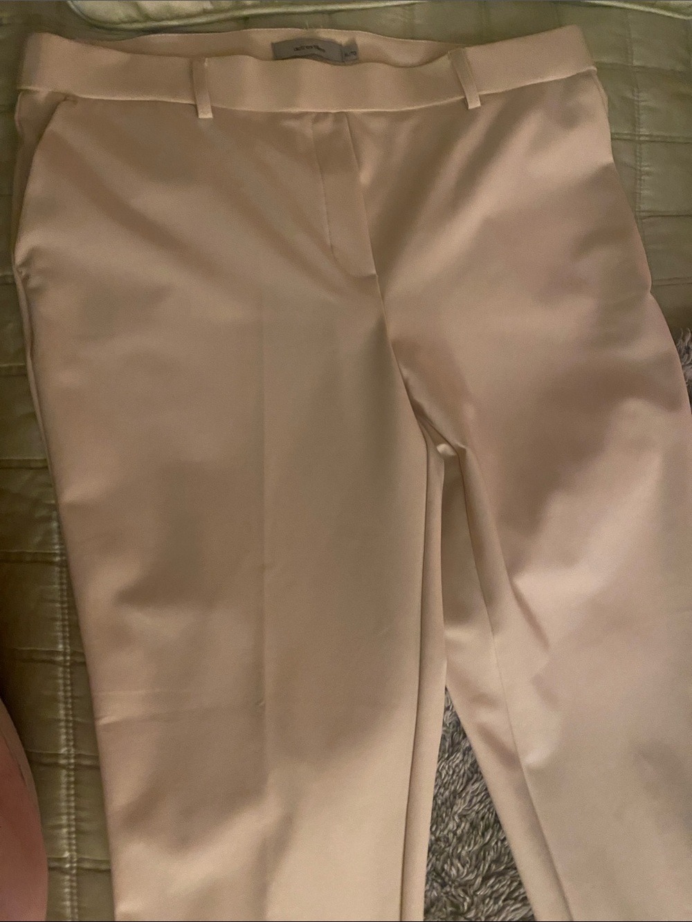 Women's Cream /pale yellow Tailored look Dress Pants with some stretch. NEW.